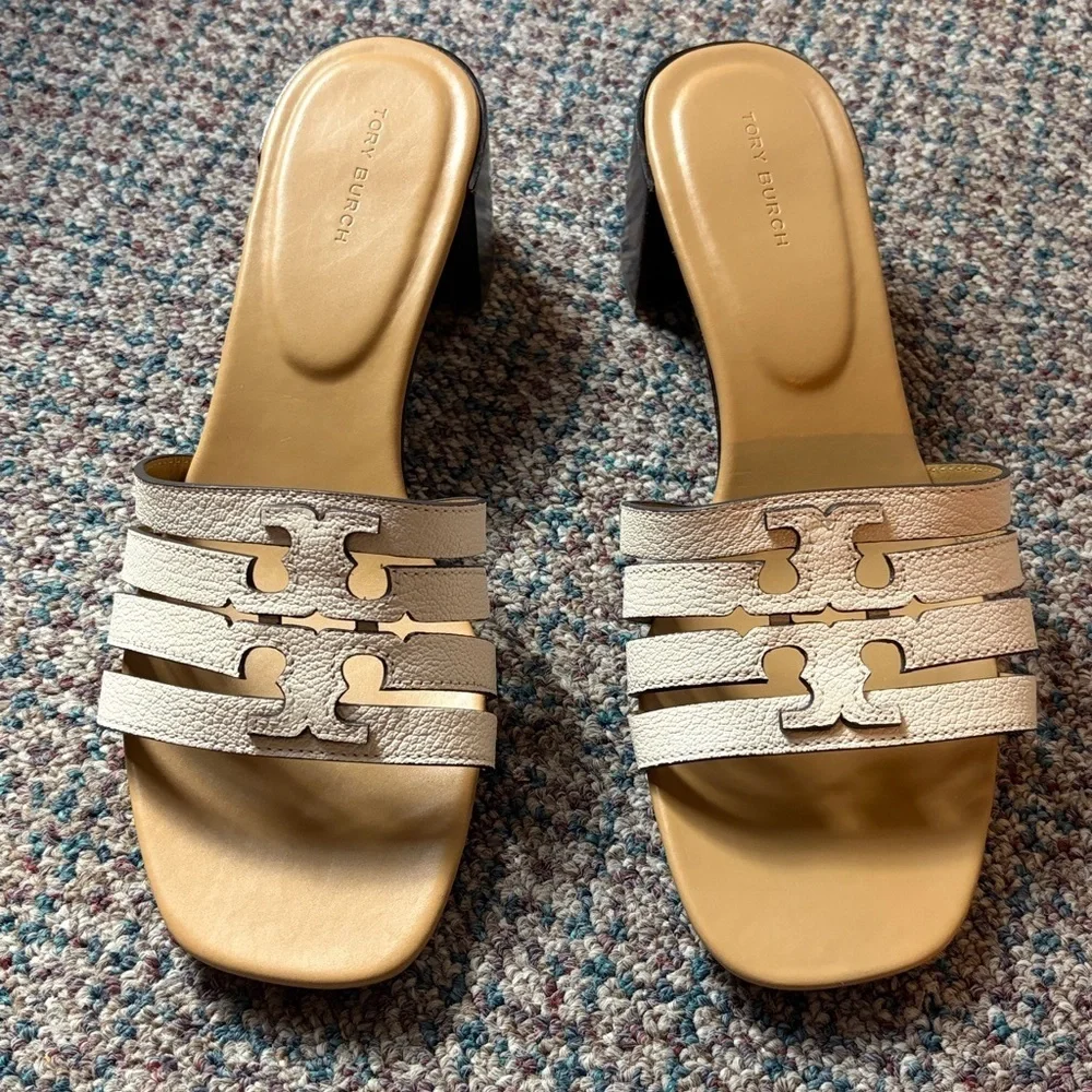 NEW Tory Burch Ines Cage BLOCK HEEL size 8.5